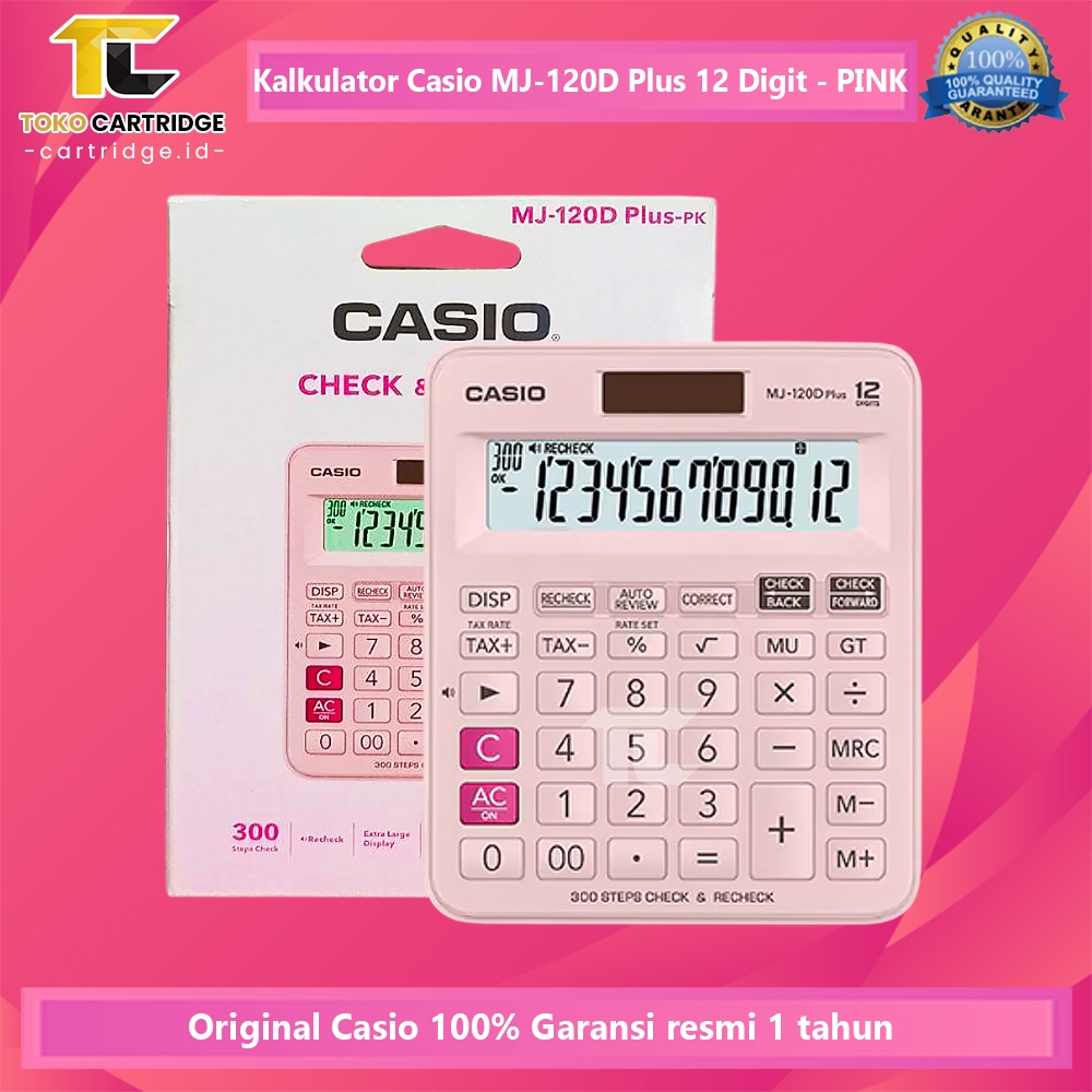 

Kalkulator Casio MJ-120D Plus 12 Digit Check Correct Dekstop Calculator Cek Ulang MJ 120D 12 Digits