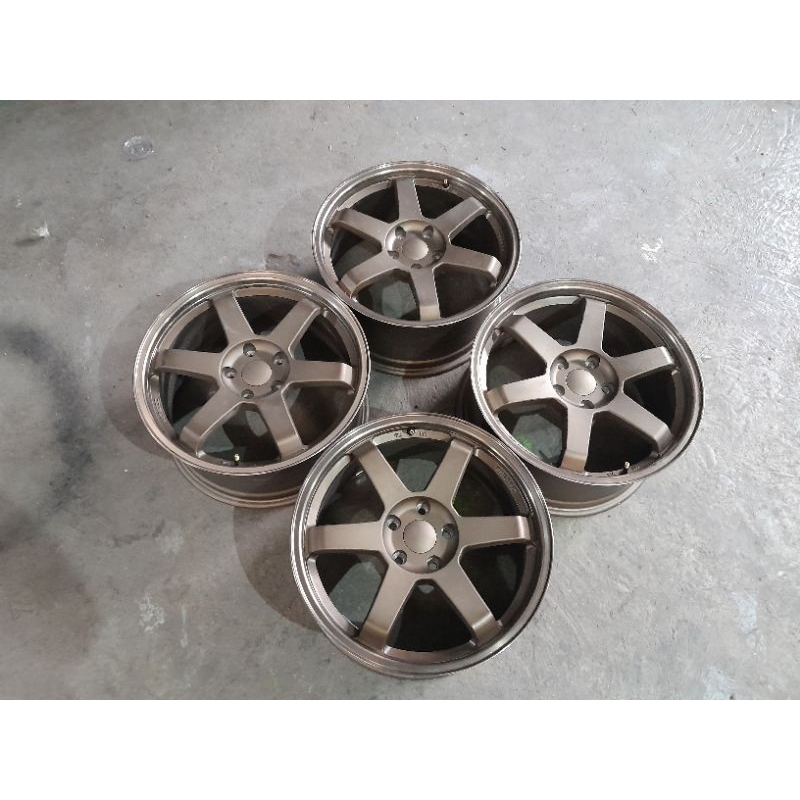 Velg Mobil Bekas Ring 18 racing te37 R18 Lebar 7,5 Lubang 5 ET45