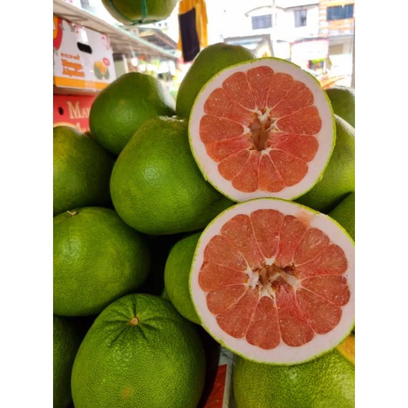 

paket hemat 2 pcs Jeruk Pamelo Manis Berat 600- 900Asli Pati Lereng Pegunungan Muria Garansi 100%