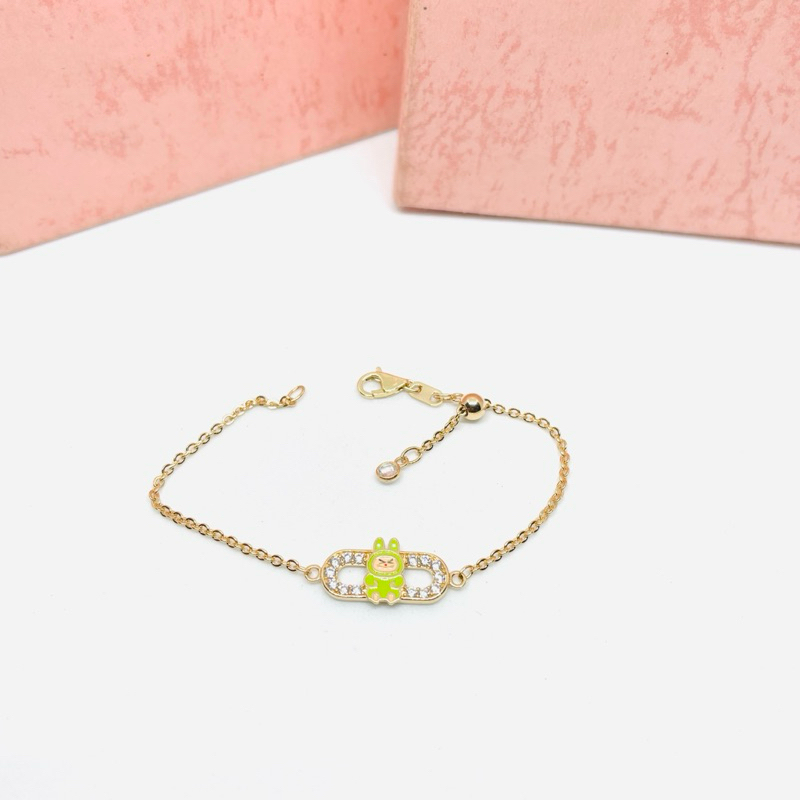 Gelang Serut Anak Emas asli kadar 300/6k muda Labubu