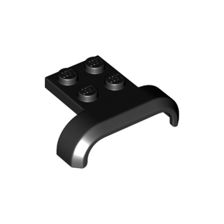 Lego Black Part 28326 Vehicle, Mudguard 4 x 3 x 1 with Arch Curved