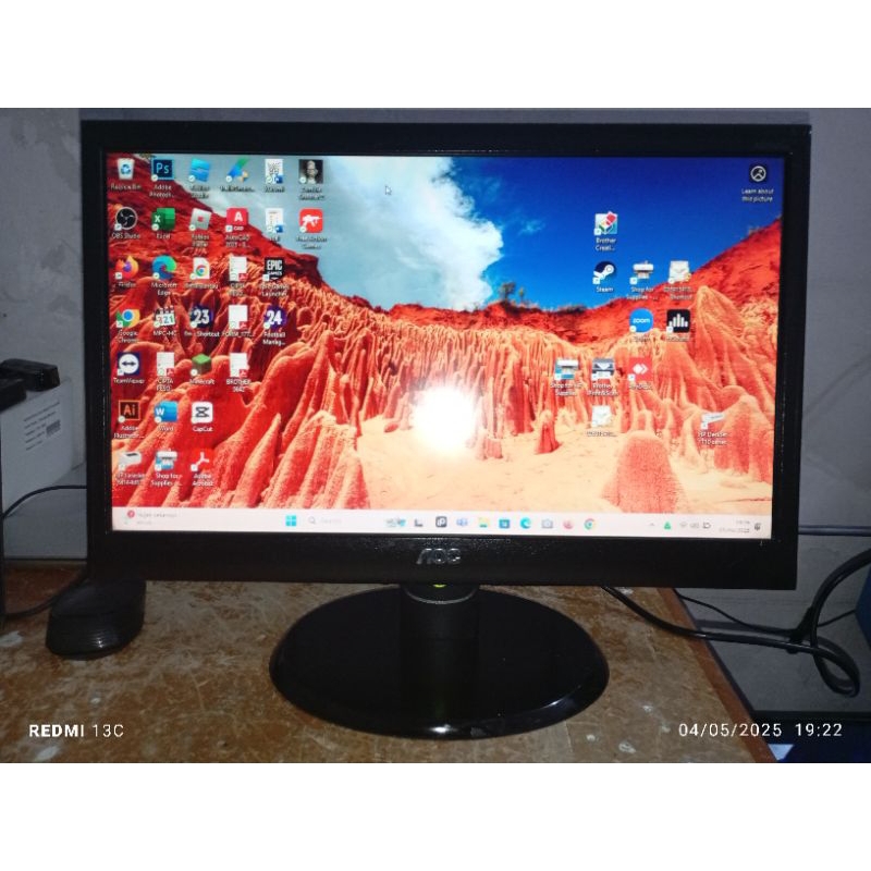 Monitor LCD AOC 19 inch wide screen normal