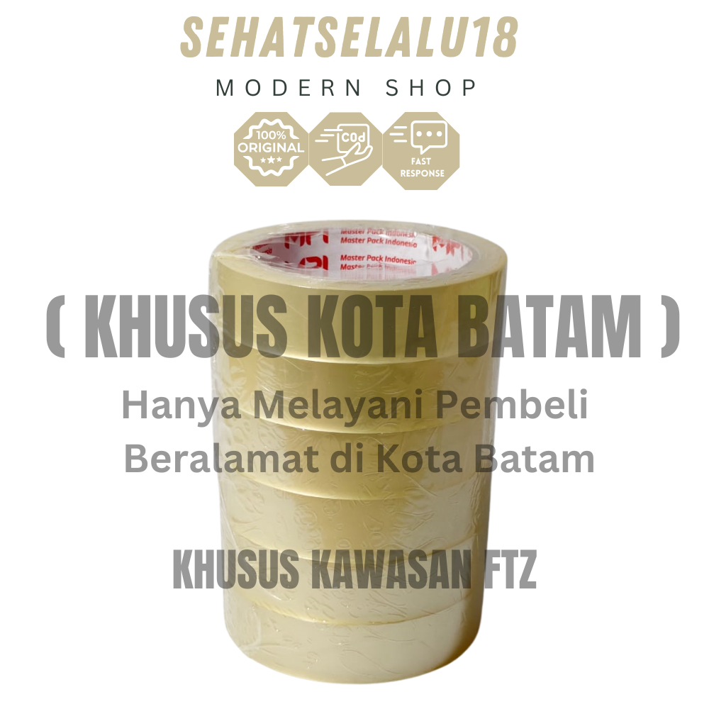 

Isolasi Bening 2,5cm – 1 Pak Isi 6pcs, Lengket Kuat & Jernih