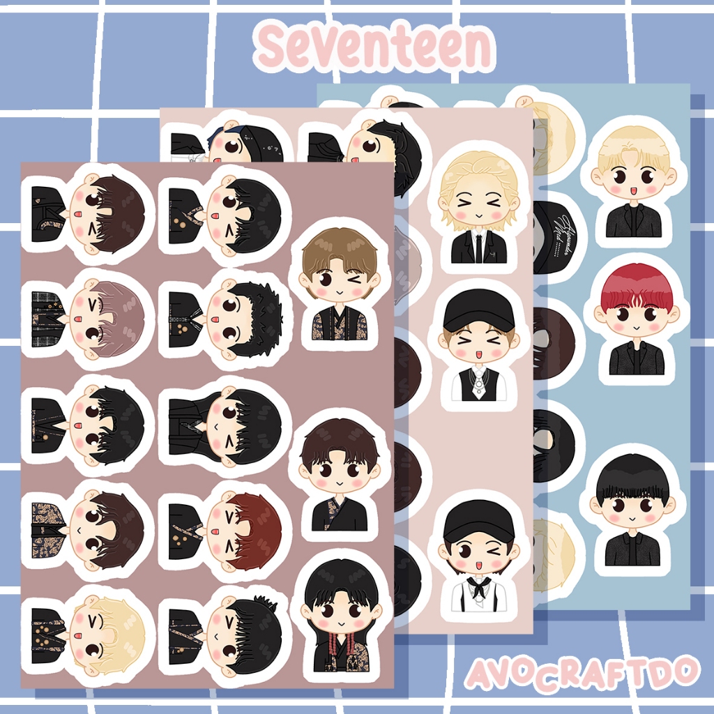

[ AVOCRAFTDO ] Sticker Kpop Seventeen Hot World Super Maestro die cut