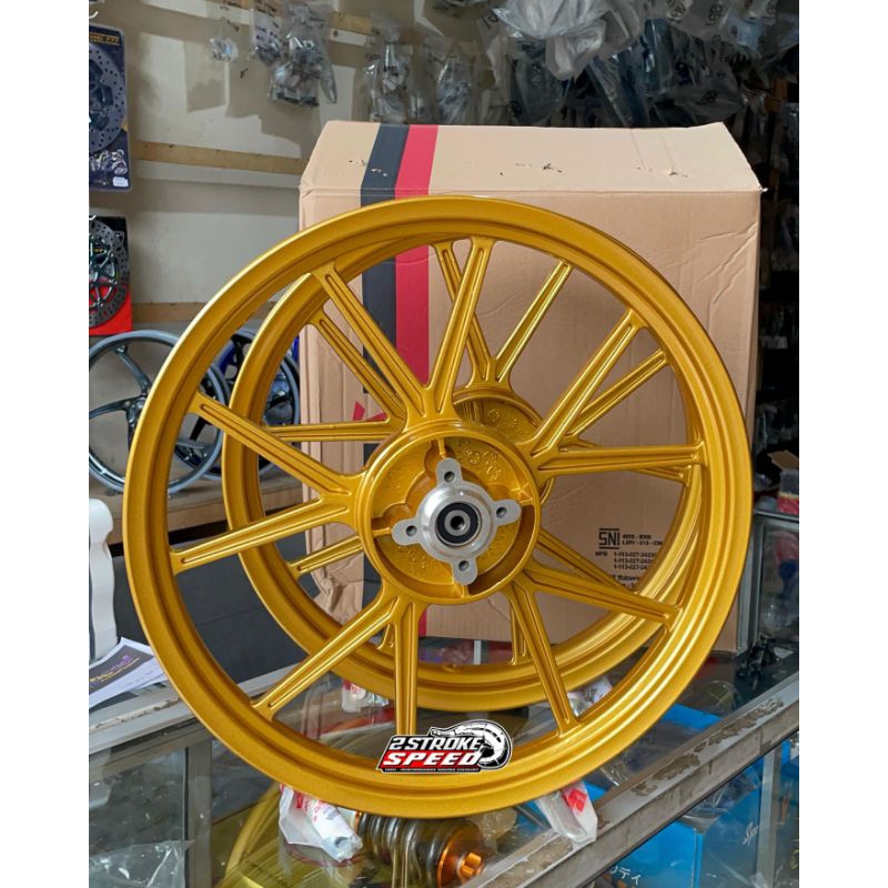 VELG VROSSI GP WHEEL SATRIA HIU SATRIA LUMBA BUAT DOBLE DISC TINGGAL PASANG PNP