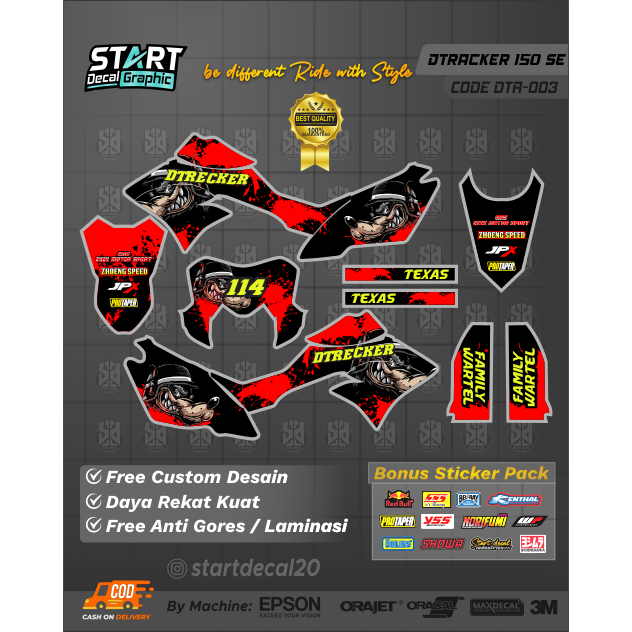 DECAL DTRACKER 150 SE/BF FULL BODY CODE 003