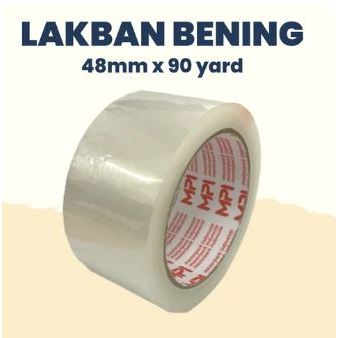 

Lakban Bening | Lakban Putih | 48mm x 90 Yard