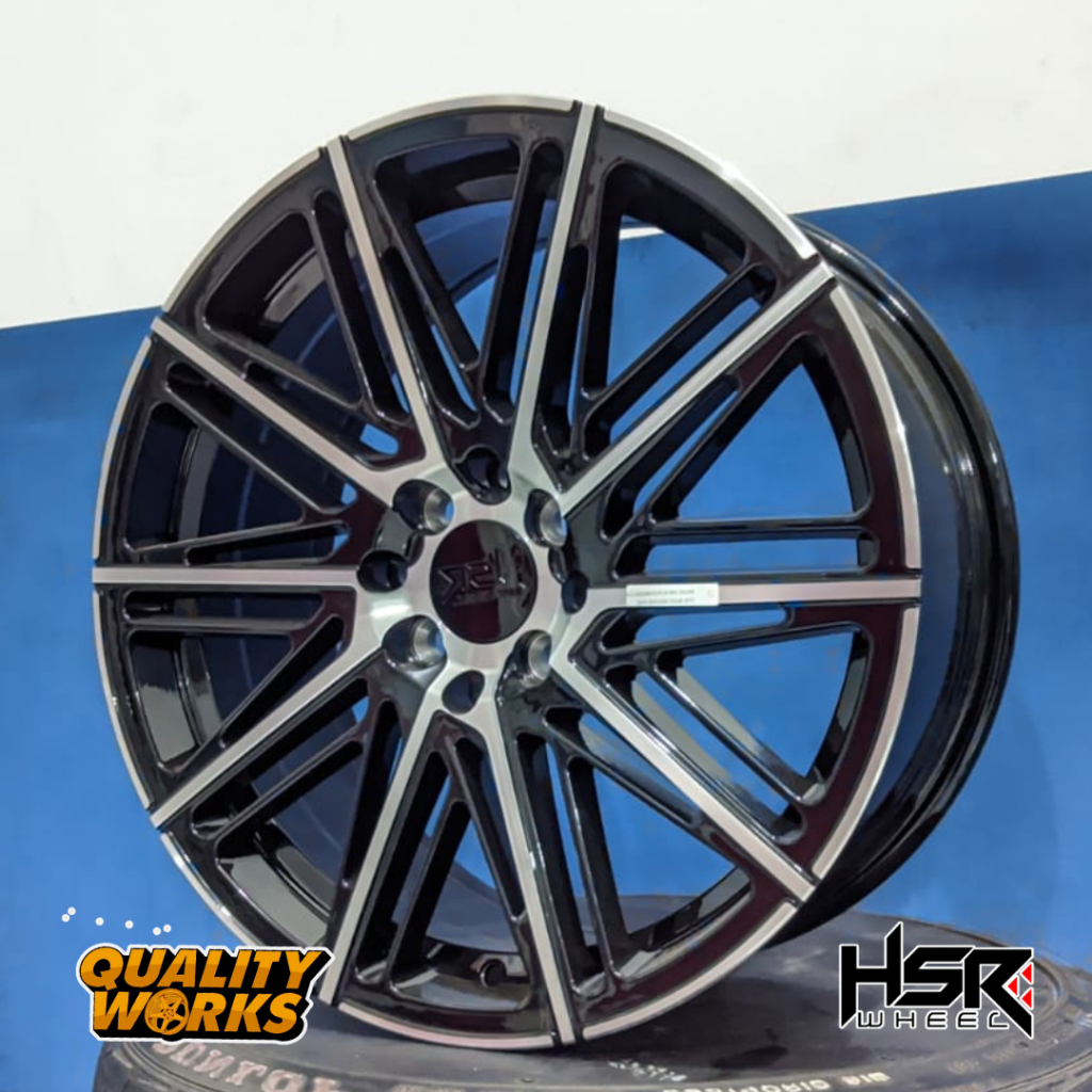 Velg Mobil Baleno Hatchback R17 Velg Hsr Balige Baut 4 Ring 17 Hitam Polish