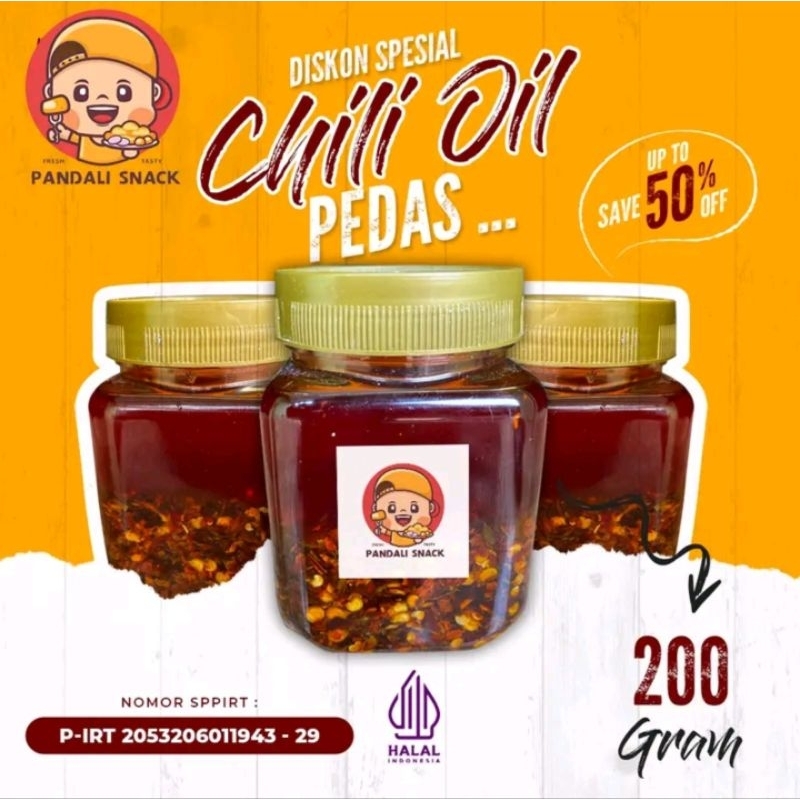 

Chili Oil Ebi Pedas Halal isi 200 Gram