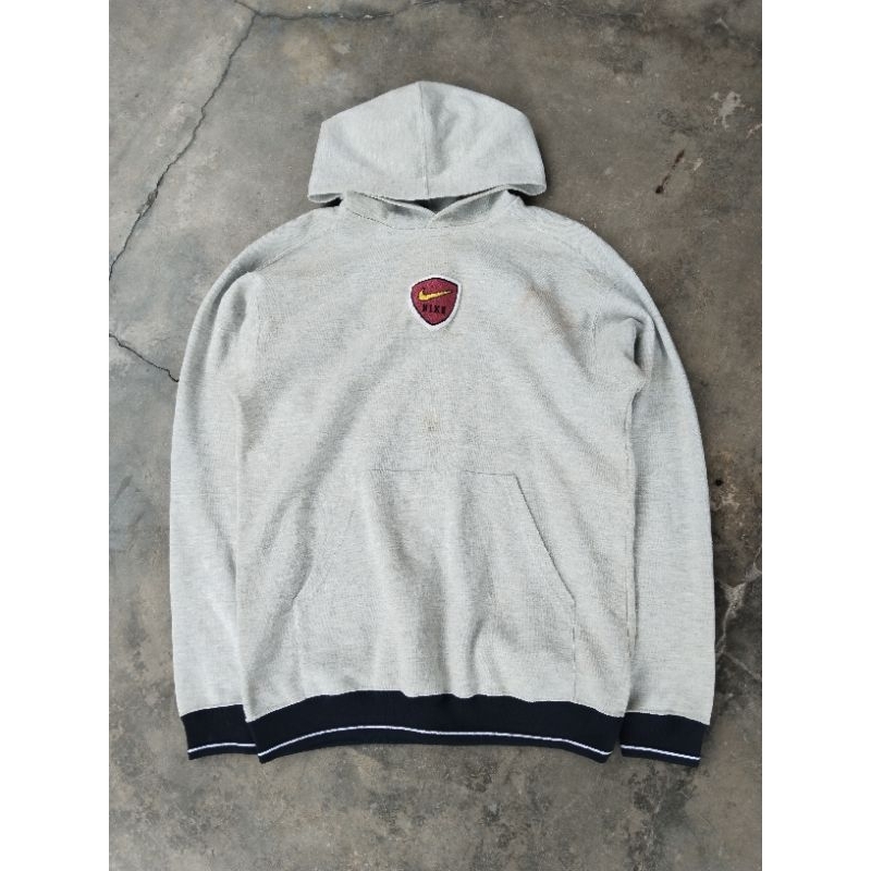 vintage nike 90s heavyweight embroidered swoosh center hoodie