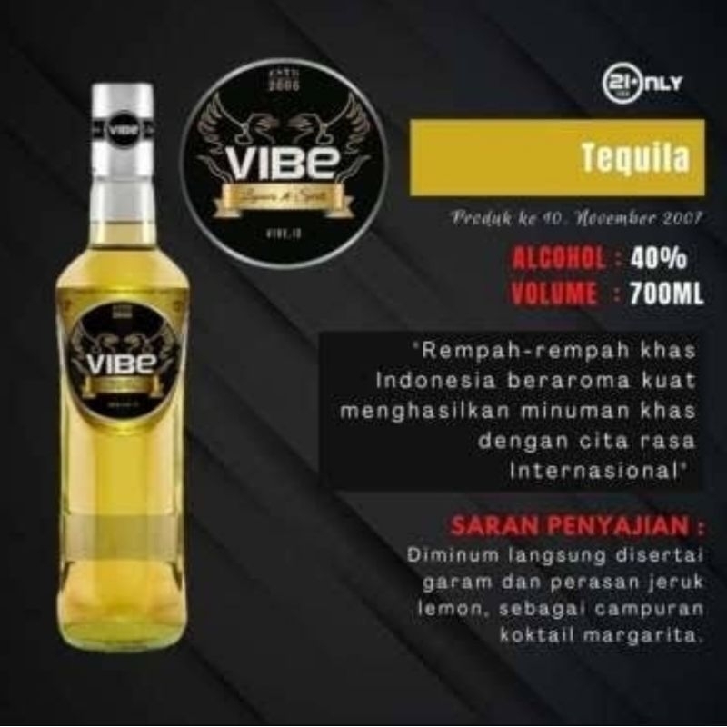 

Vibe tequilla 700 Ml