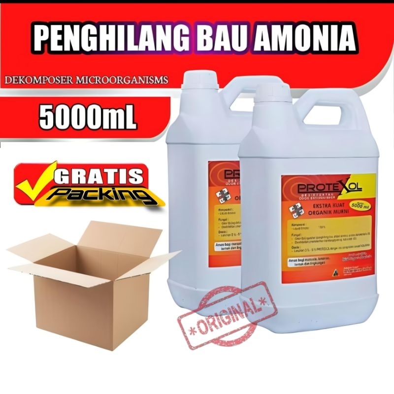 Penghilang bau amoniak  Protexol kemasan 5 Liter penghilang bau amonia