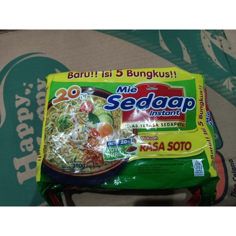 

MIE SEDAAP SOTO paket isi 5 bungkus
