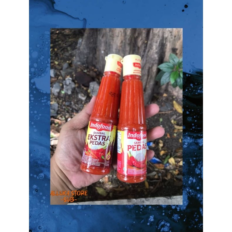 

Saos Indofood. Pedas Dan Ekstra Pedas