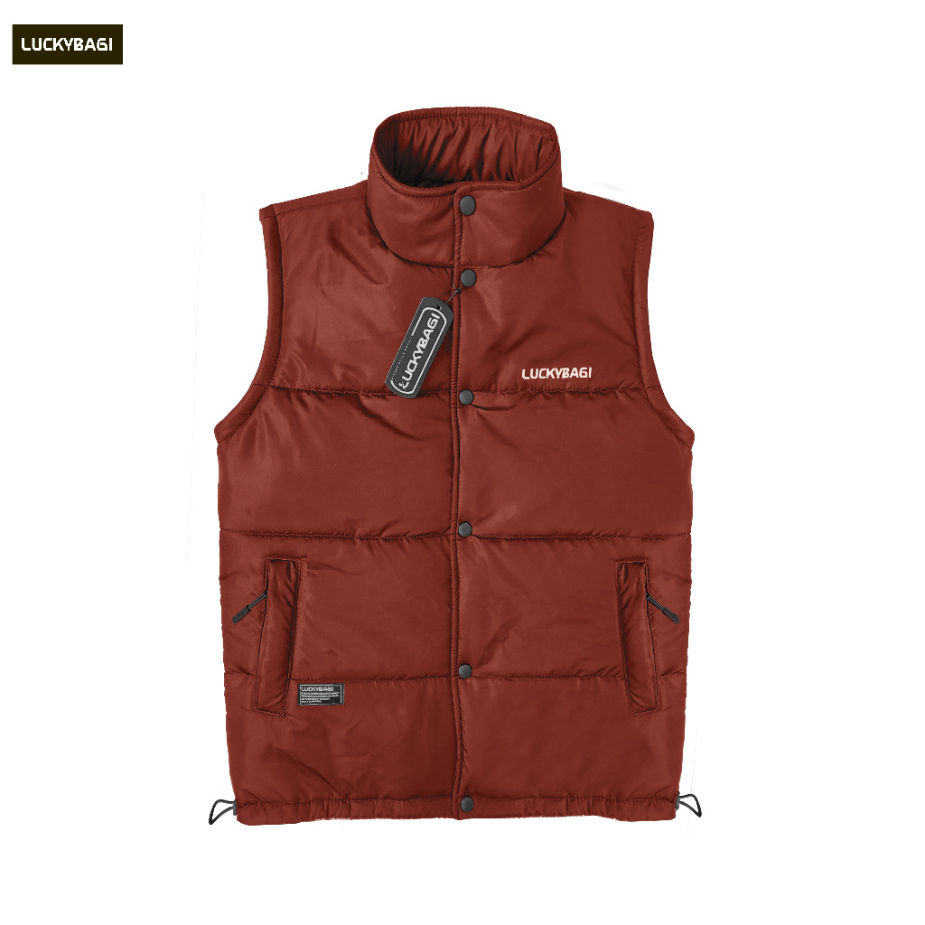 Luckybagi Vest Puffer Rompi Vest Puffer Rompi Gelembung Rompi Riding Rompi Puffer