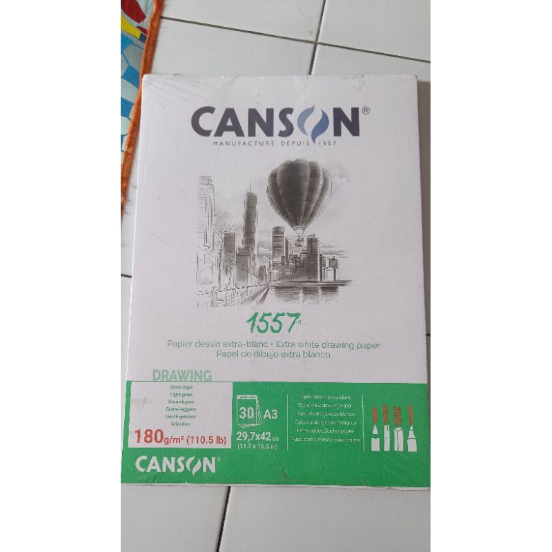 

Canson 1557 A3 180gsm 30 lembar