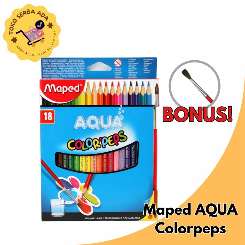 

Pensil Warna Maped Aqua ColorPeps - Pensil Warna Cat Air Maped