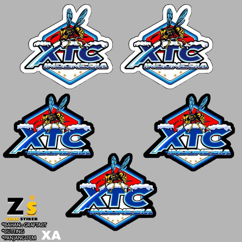 

xtc indonedia stiker organisasi xa