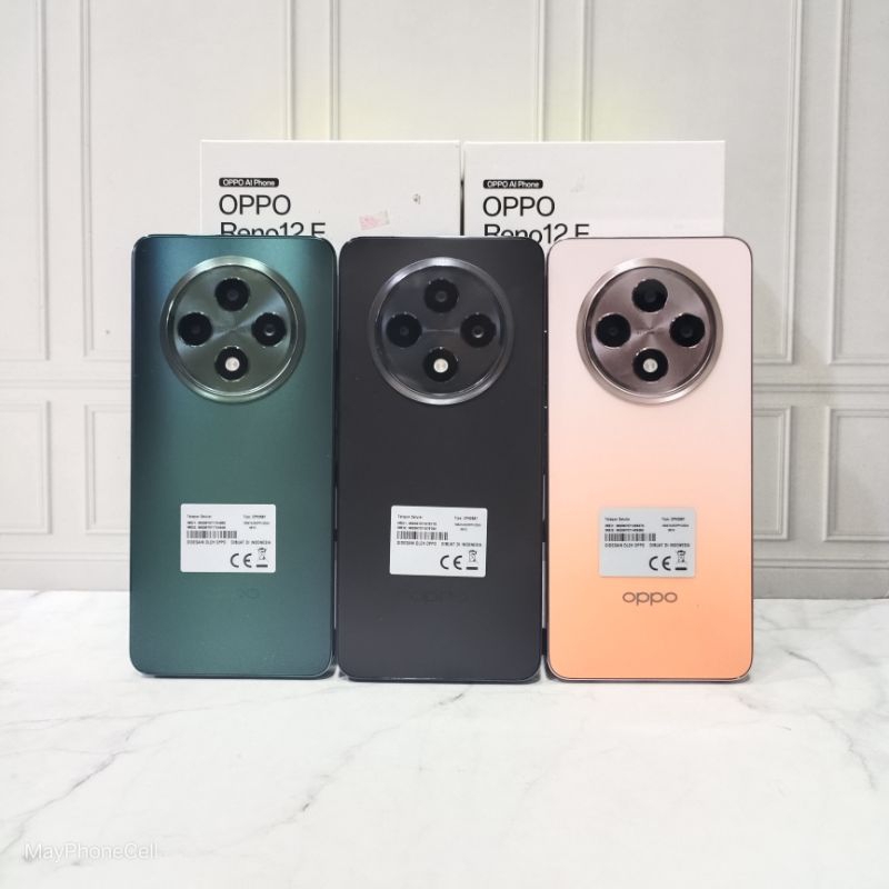 Oppo Reno 12F 4G 8/256 GB Handphone Second Bekas Fullset
