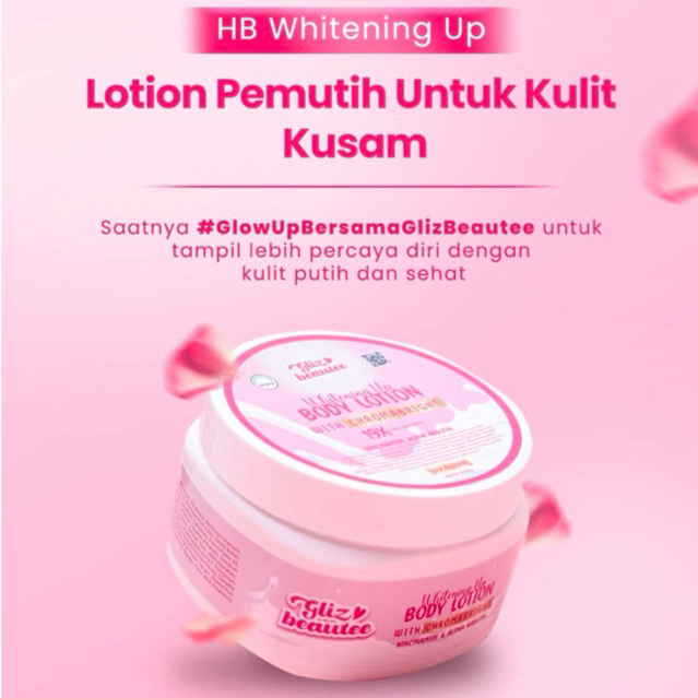 HB Dosting Whitening Up Lotion With Chromabright Niacinamide Alpha Arbutin Collagen Glutathione | WH