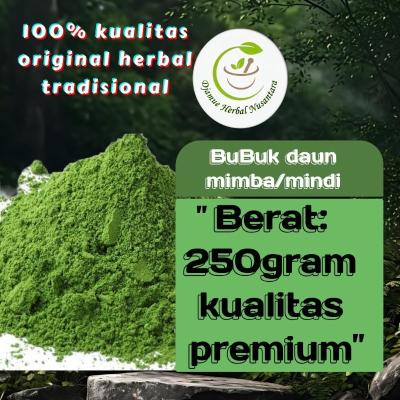 

bubuk daun mimba atau Mindi 250gram kualitas premium original