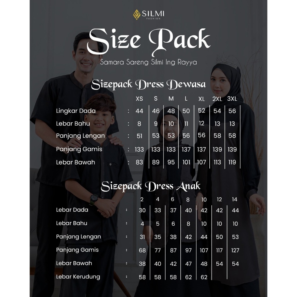 Khadijah Madani By Silmi - Gamis Couple Pasangan - Gamis Abaya Remaja - Abaya Muslim Wanita - Abaya