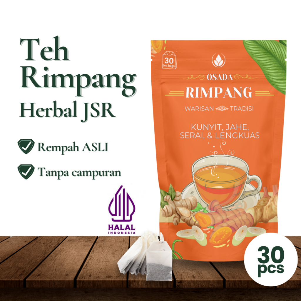 

OSADA Teh Rimpang Herbal JSR | Kunyit Jahe Serai Lengkuas | Resep JSR dr Zaidul Akbar | Teh Detox