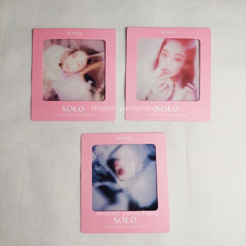 Photocard Jennie Blackpink SOLO Special Edition Photobook Official