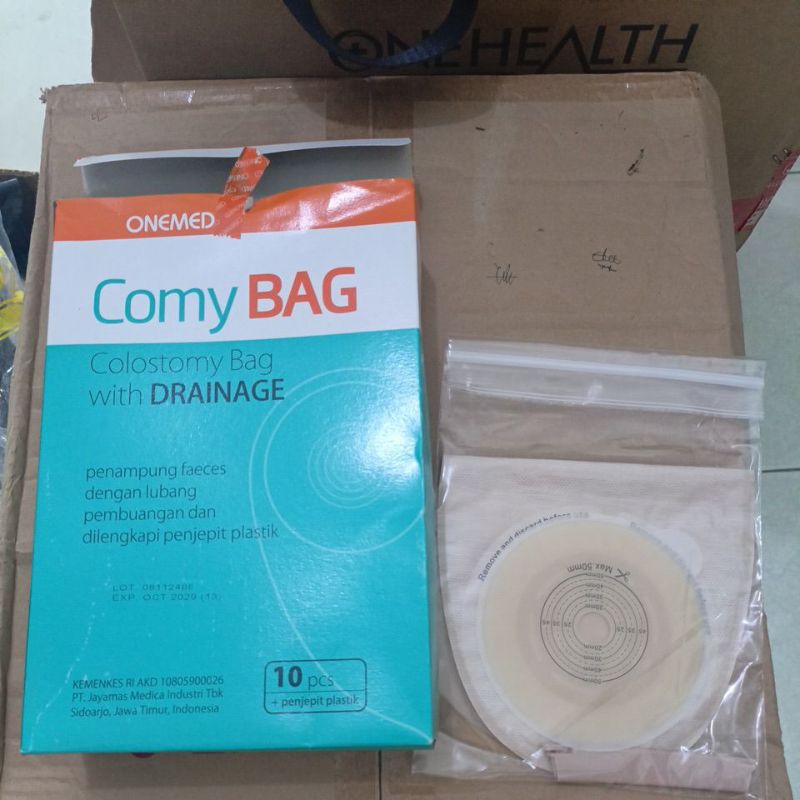 Colostomy bag + penjepit onemed