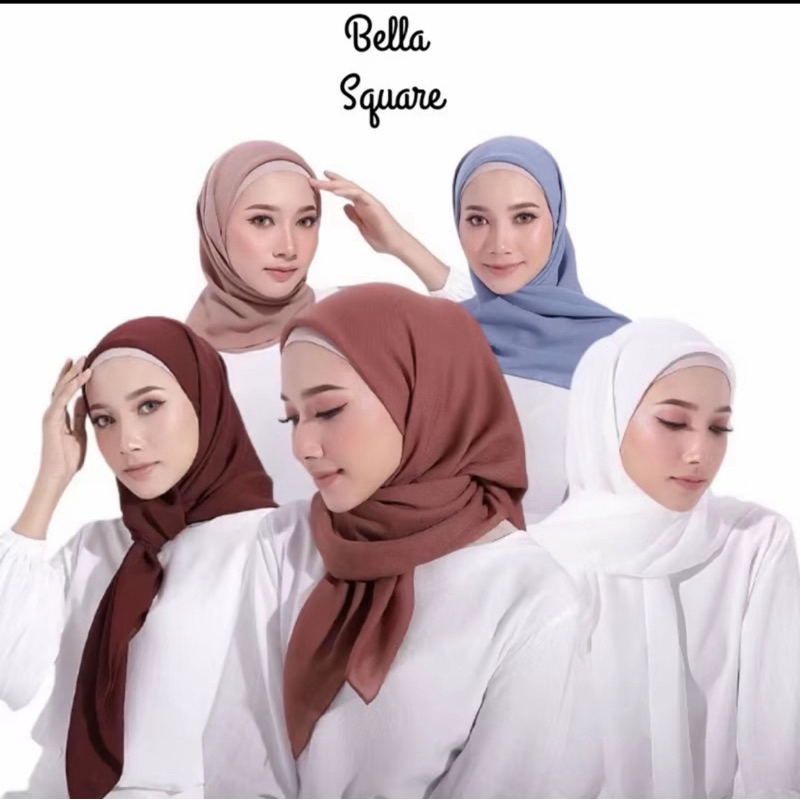 Jilbab Polos Segi Empat Bella Square 110x110