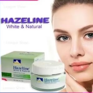 Hazeline white & natural cream hijau ASLI