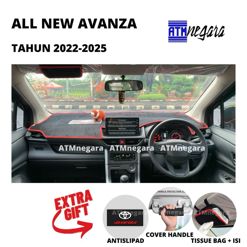 Cover Dashboard Premium Avanza 2022-2027 Aksesoris Alas Pelindung Dasbor Mobil