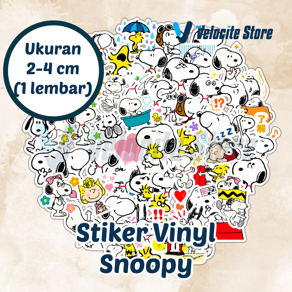 

Velocite Store Stiker Vinyl Snoopy Ukuran 2-4 cm