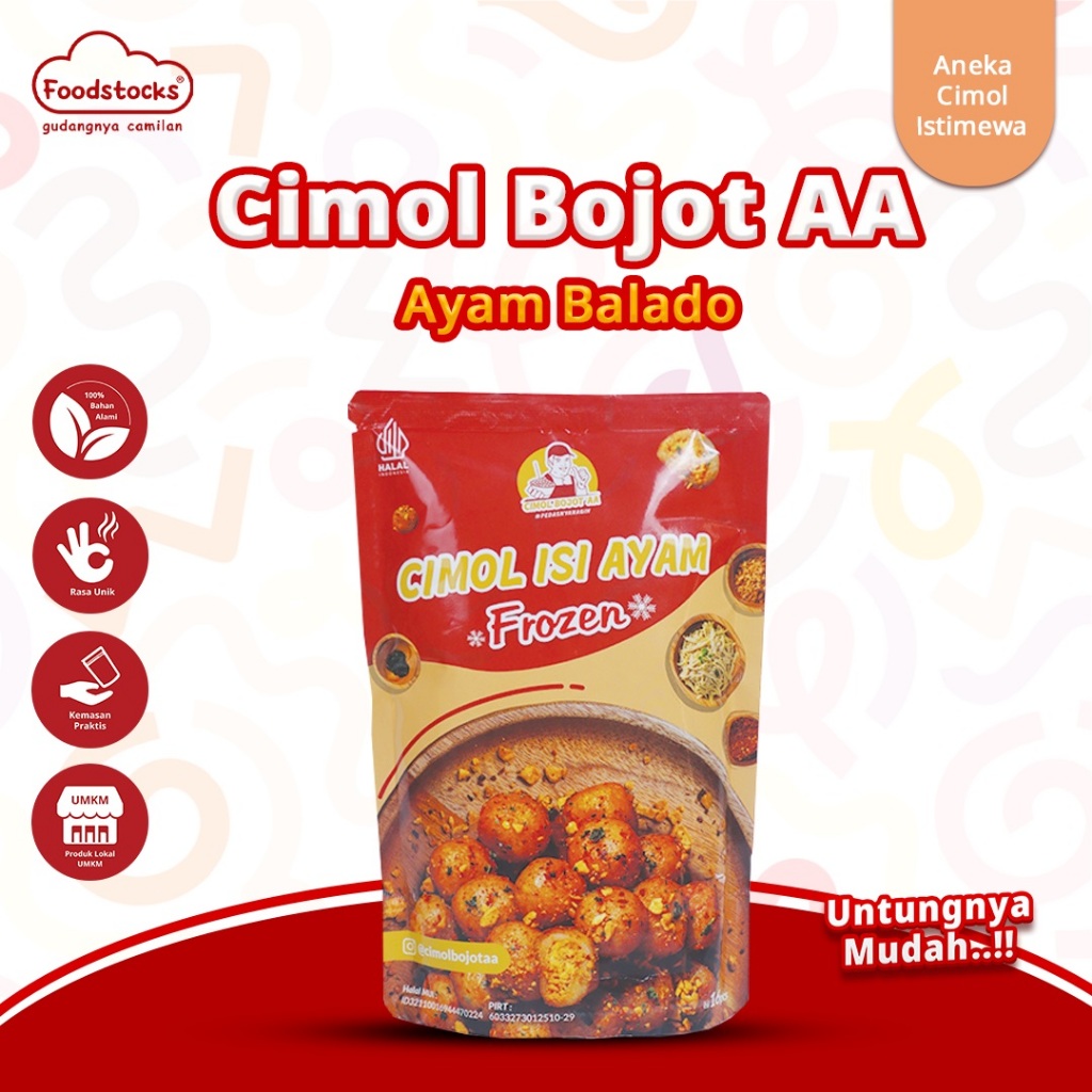 

Cimol Bojot AA - Cimol Isi Ayam Rasa Balado