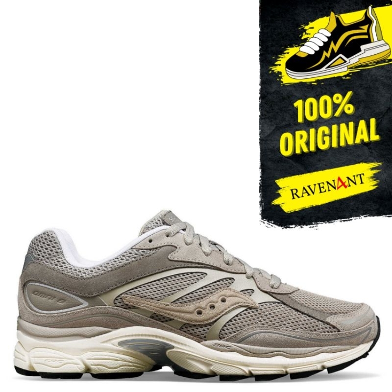 SAUCONY Progrid Omni 9 Grey ORIGINAL - Sepatu Sneakers Pria/Wanita