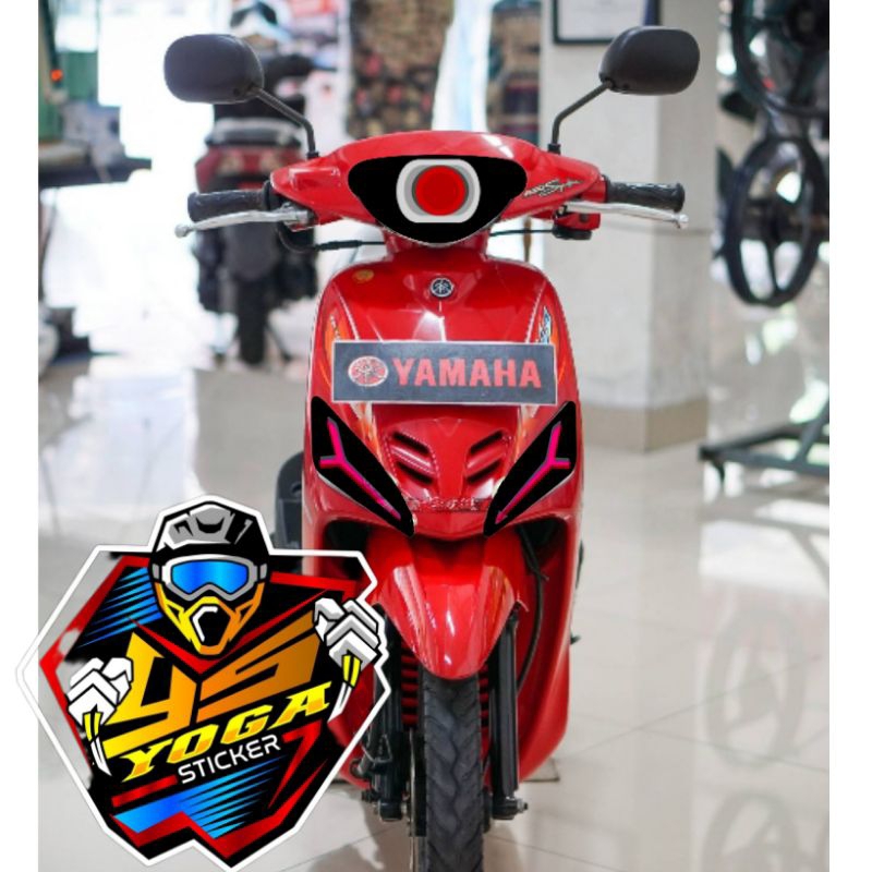 stiker lampu utama dan sein ala ala billed Mio sporty