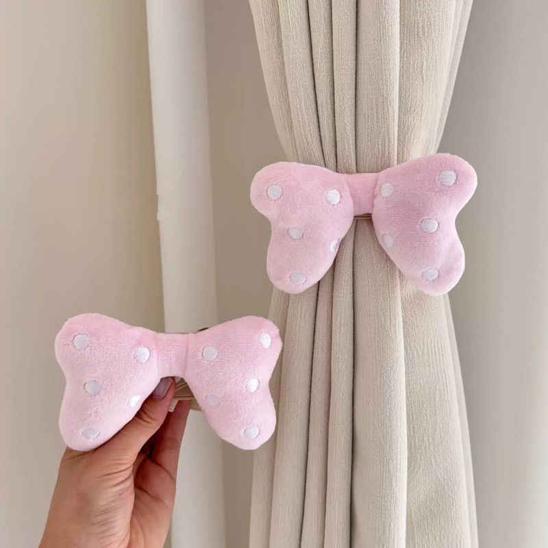 Pengikat Gorden Pita Velvet Dekorasi Rumah / Aksesoris Gorden Bentuk Pita / Tali Gorden Lucu