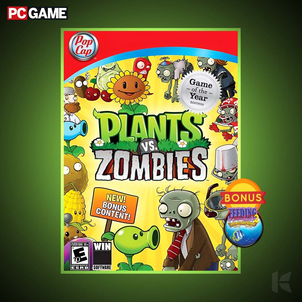 PLANTS VS ZOMBIES GOTY + FEEDING FRENZY - PC GAME