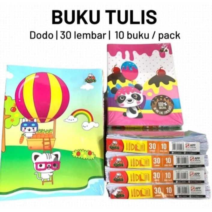 

(1 Bungkus) Buku Tulis Dodo 30 Lembar / Buku Tulis Murid Anak Sekolah Dodo 30 Lembar