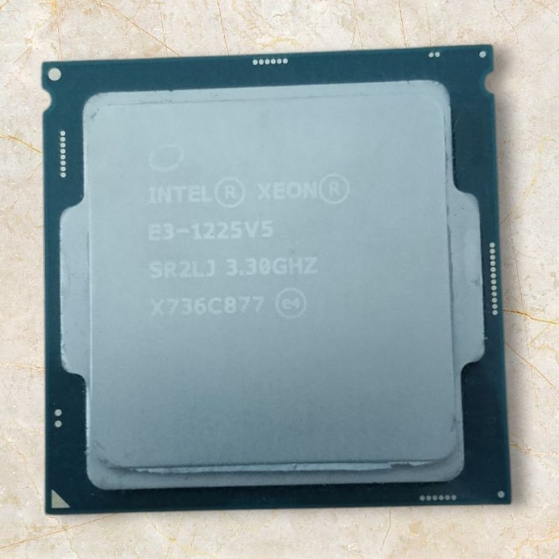 Prosesor Intel Xeon E3-1225 v5 Setara i7 Cache 8M, CPU 3,30 GHz 80W Socket LGA1151 E3-1225 V5 Quad-c
