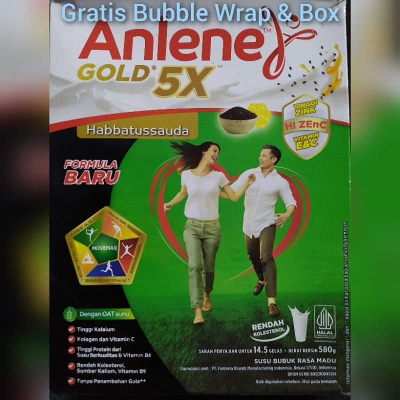 

Anlene Gold 5X Madu 580 gram Vanilla Cokelat 620g Vanila Coklat 620.gram
