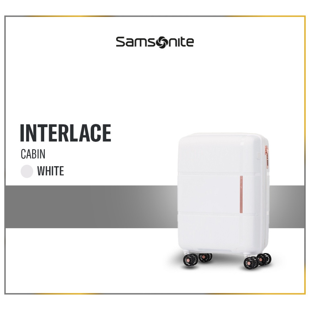Samsonite Koper Hardcase Interlace Cabin 20 inch Exp V2 - White