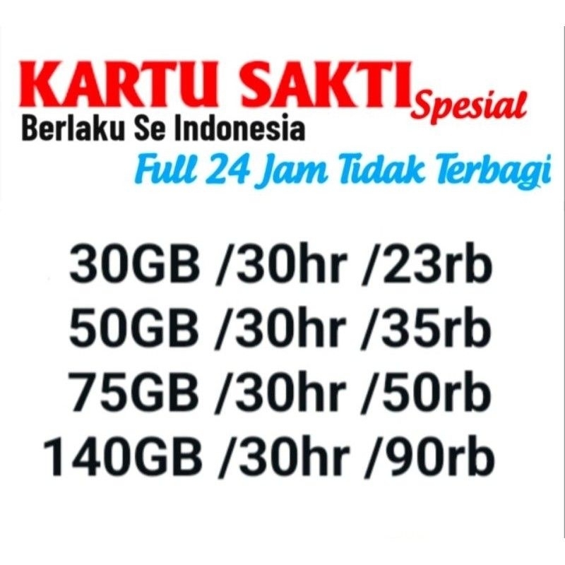 KARTU Perdana telkomsel double combo sakti INTERNET MURAH POLL 5GB 50GB  90GB bisa dipakai se-Indone