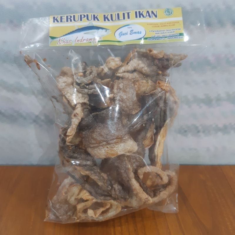 

Kerupuk Kulit Ikan 100 Gram Guci Emas