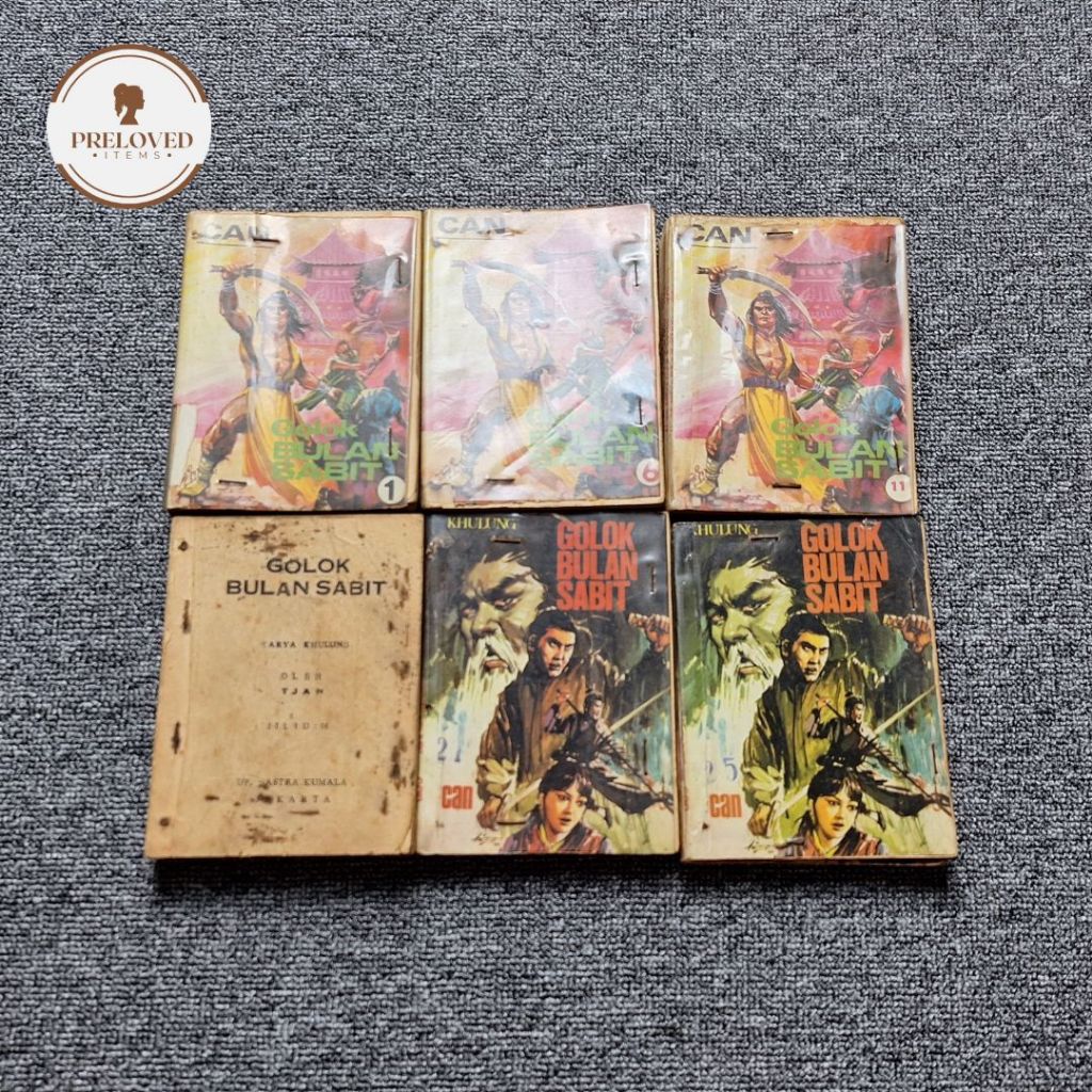 Buku Cerita Silat Cersil Golok Bulan Sabit Jilid 1-28 (TAMAT) oleh Tjan ID