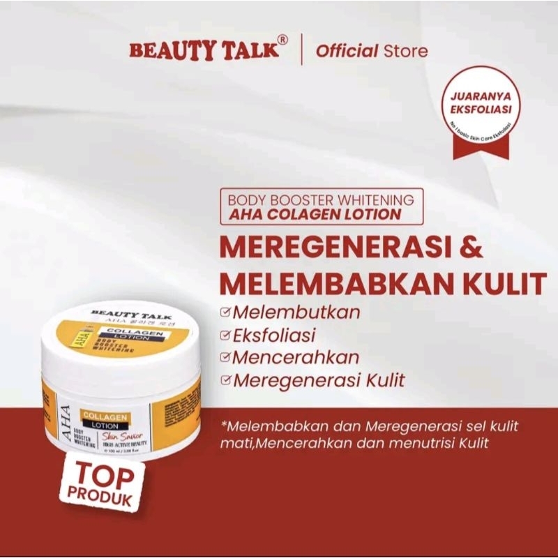 SIAP KIRIM‼️BEUTY TALK AHA COLLAGEN BODY BOOSTER 100ml WHITENING AHA COLLAGEN BOOSTER // Beauty Talk