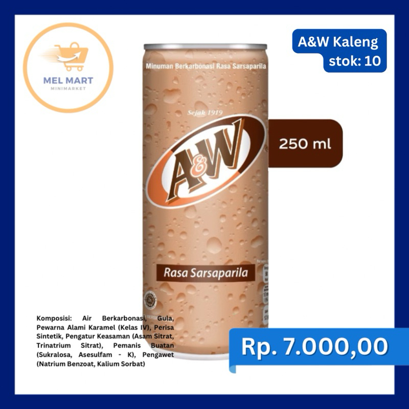 

A&W Kaleng 250ml