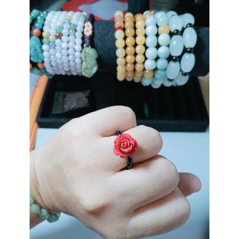 Cincin Resin Bunga Mawar