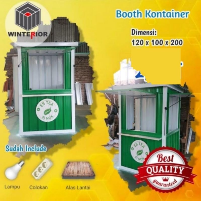 Booth Kontainer /120X100X200/ Booth Container / Kontainer/ Booth Bajaringan / Booth Stand / Spandek 