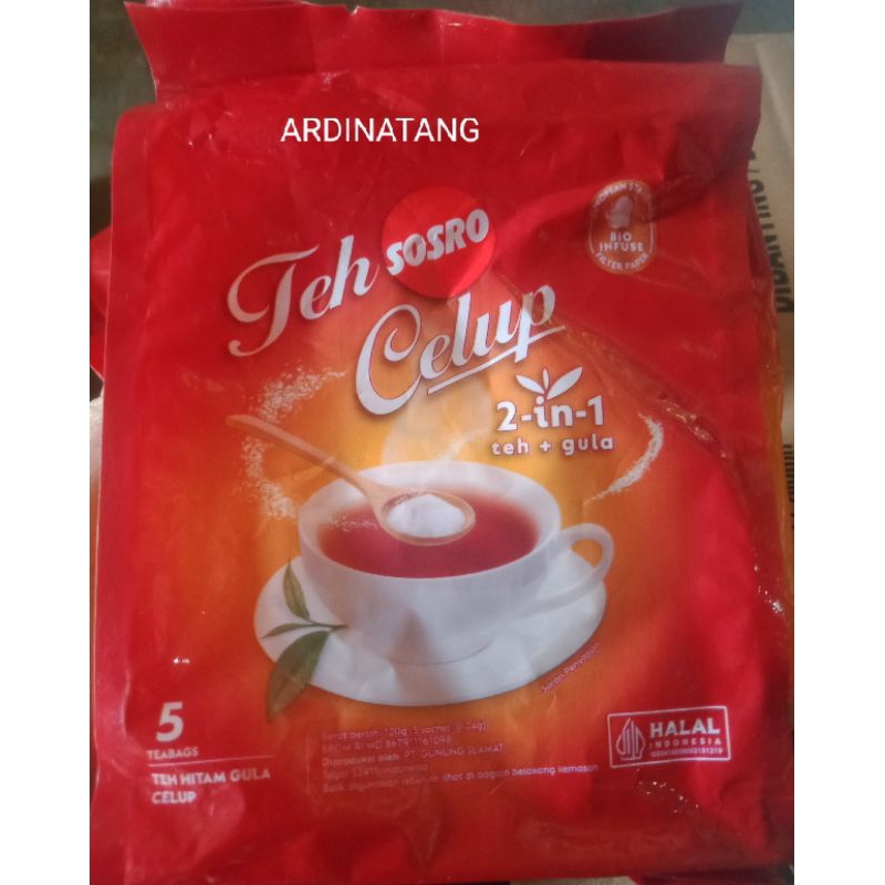 

Teh Sosro Celup 2-in-1/ 5 TEABAGS